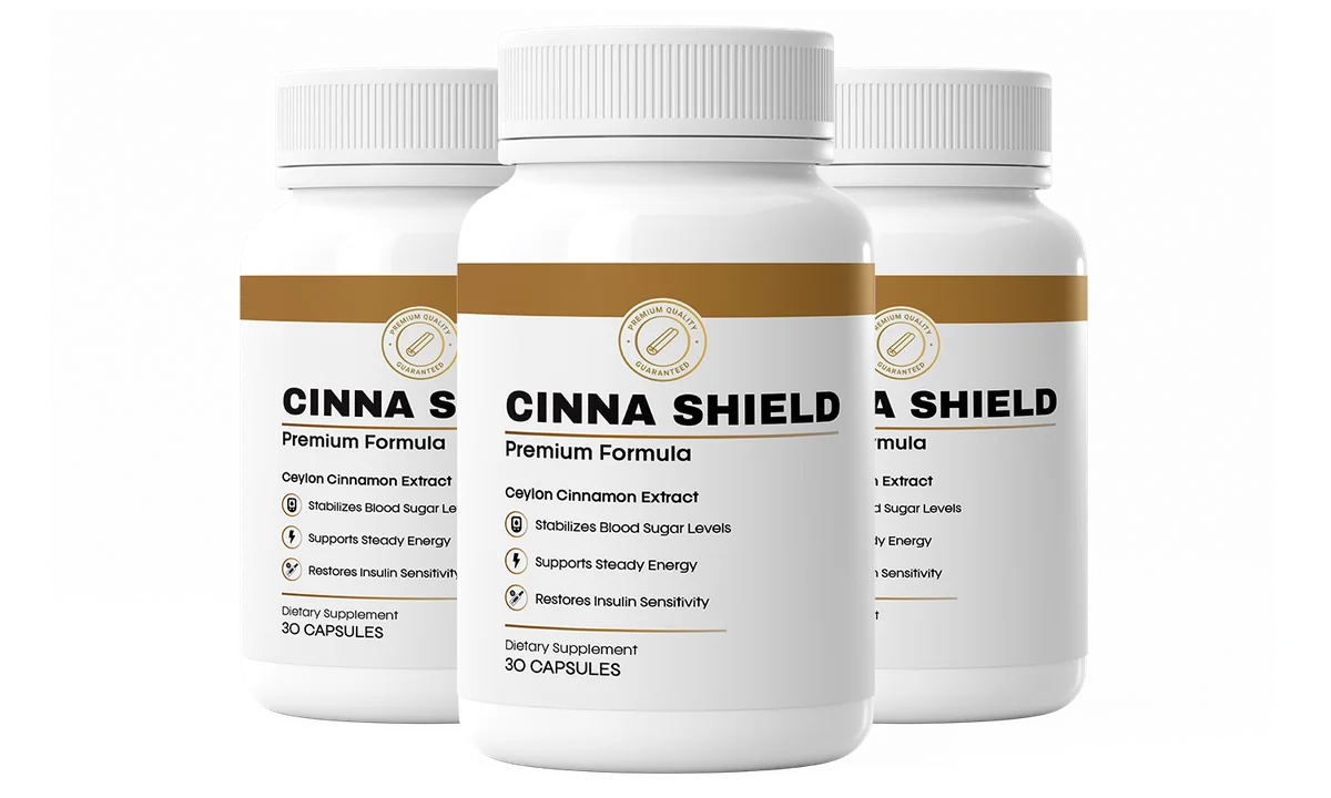Three Cinna Shield bottles