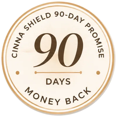 90-day money-back guarantee seal